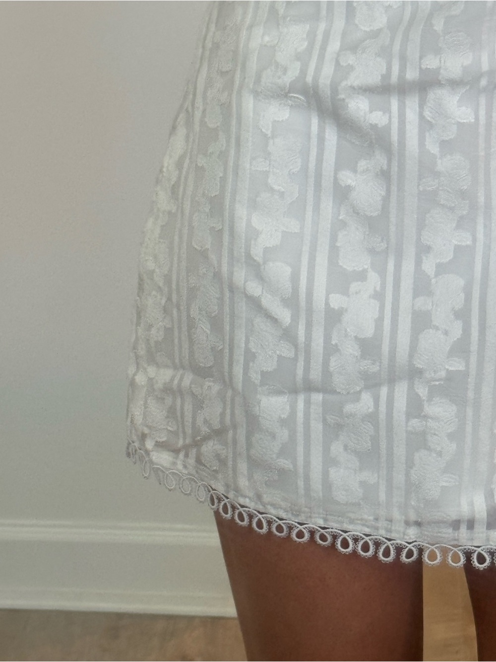 Lost + Wander White Lace Tie-Shoulder Mini Dress - Picture 2 of 5